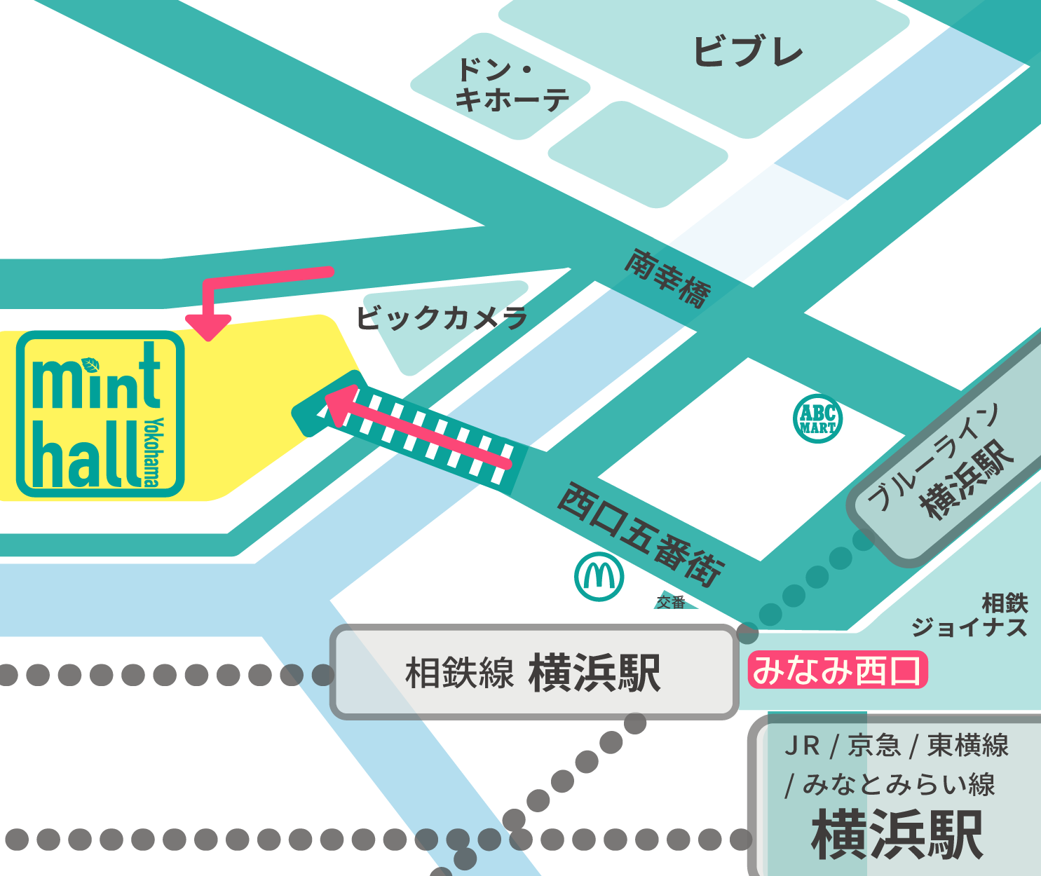 Yokohama mint hall MAP